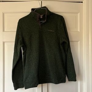 Men’s large Eddie Bauer pullover new condition, no tags. Forrest green